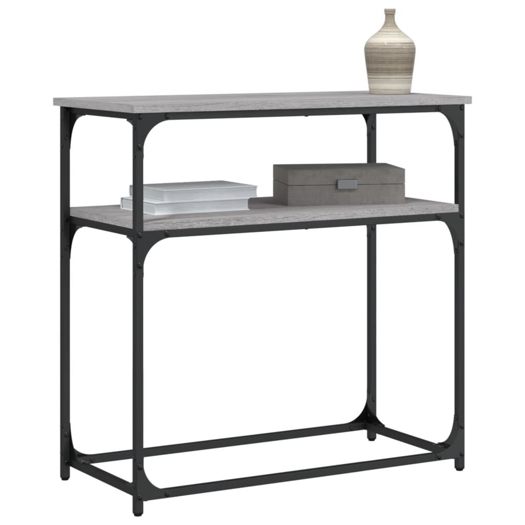 vidaXL Τραπέζι Κονσόλα Γκρι Sonoma 75x35,5x75 εκ. Επεξεργασμένο Ξύλο