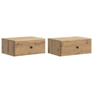 vidaXL &Tau;&omicron;ί&chi;&omicron;&upsilon; &Kappa;&rho;&epsilon;&mu;&alpha;&sigma;&tau;ό &Kappa;&omicron;&mu;&omicron;&delta;ί&nu;&omicron; 2 pcs Artisan &Delta;&rho;&upsilon;&sigmaf; 49 x 34,5 x 20 &epsilon;&kappa;.