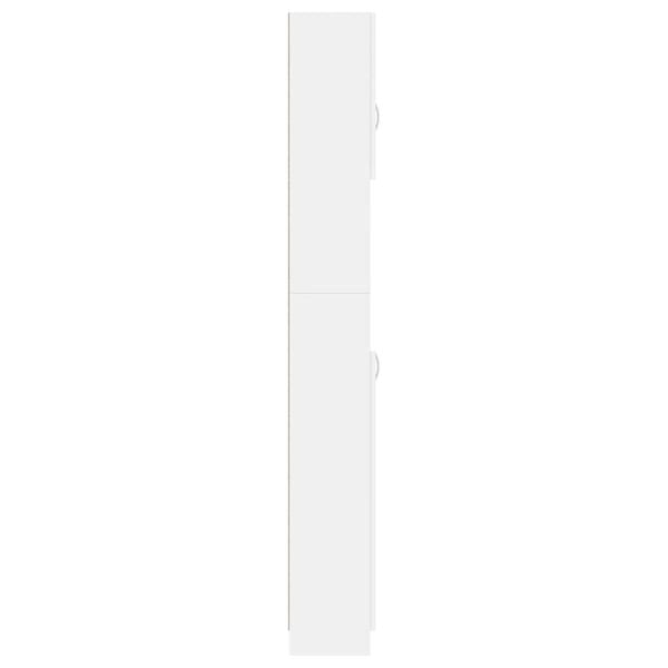 vidaXL Στήλη Μπάνιου Λευκή 32 x 25,5 x 190 εκ. από Επεξ. Ξύλο