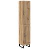 vidaXL Highboard Artisan Oak 34,5 x 34 x 180 &epsilon;&kappa;. &Epsilon;&pi;&epsilon;&xi;&epsilon;&rho;&gamma;&alpha;&sigma;&mu;έ&nu;&omicron; &Xi;ύ&lambda;&omicron;