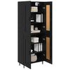 vidaXL Highboard 2 pcs &Mu;&alpha;ύ&rho;&eta; &Omicron;&xi;&upsilon;ά &Epsilon;&pi;&epsilon;&xi;&epsilon;&rho;&gamma;&alpha;&sigma;&mu;έ&nu;&omicron; &xi;ύ&lambda;&omicron;