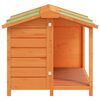 vidaXL Σπίτι Σκύλου Καφέ 96 x 87 x 80,5 εκ. από Μασίφ Ξύλο Πεύκου