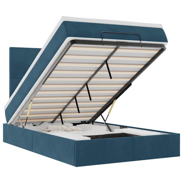 vidaXL &Omicron;&theta;&omega;&mu;&alpha;&nu;&iota;&kappa;ό &kappa;&rho;&epsilon;&beta;ά&tau;&iota; &mu;&epsilon; &sigma;&tau;&rho;ώ&mu;&alpha;&tau;&alpha; & LEDs &Sigma;&kappa;&omicron;ύ&rho;&omicron; &mu;&pi;&lambda;&epsilon; &Beta;&epsilon;&lambda;&omicron;ύ&delta;&omicron;