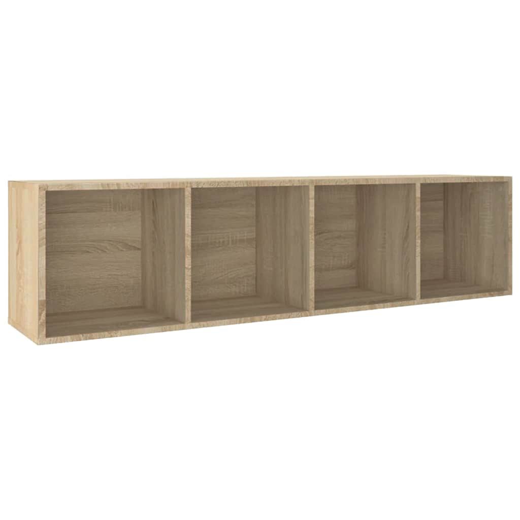 vidaXL Βιβλιοθήκη/Έπιπλο TV Sonoma Δρυς 36x30x143 εκ. από Επεξ. Ξύλο