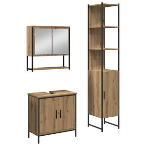 vidaXL &Sigma;&epsilon;&tau; &Epsilon;&pi;ί&pi;&lambda;&omega;&nu; &Mu;&pi;ά&nu;&iota;&omicron;&upsilon; 3 &tau;&mu;&chi;. &Kappa;&alpha;&phi;έ 33 x 33 x 185,5 &epsilon;&kappa;