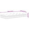 vidaXL Στρώμα με Pocket Springs Medium 90x190 εκ. Μονό