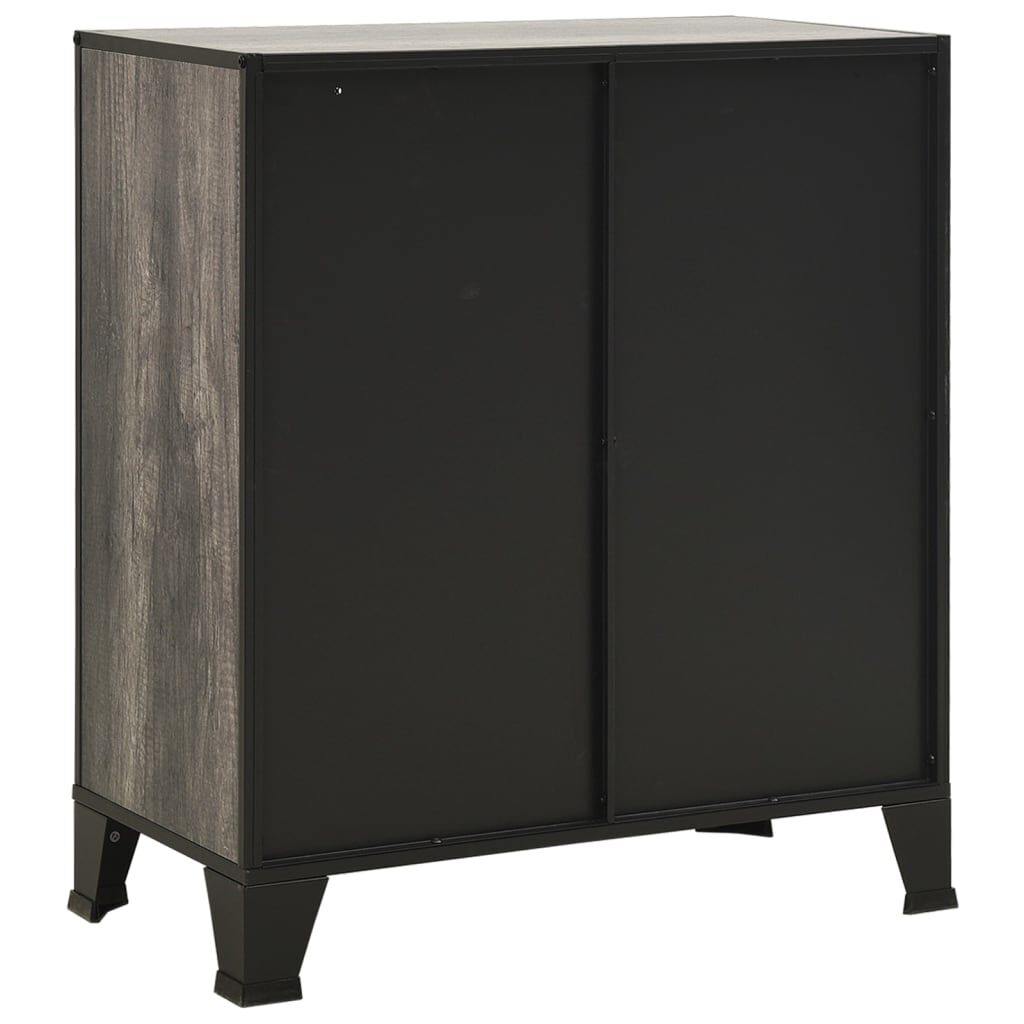 vidaXL Ντουλάπι Αποθήκευσης Γκρι 72 x 36 x 82 εκ. Μέταλλο / MDF
