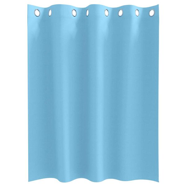 vidaXL Κουρτίνες με κουρτίνες 2 pcs Γαλάζιο 140 x 140 cm Πολυεστέρας