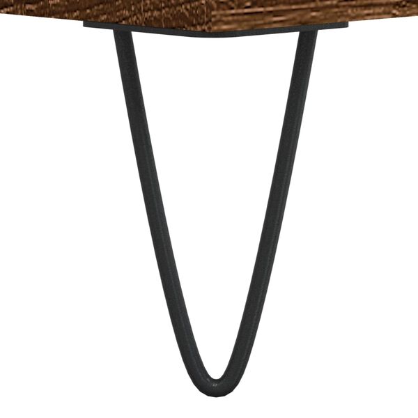 vidaXL Δισκοθήκη Καφέ Δρυς 85 x 38 x 48 εκ. από Επεξεργασμένο Ξύλο