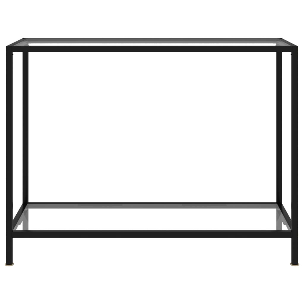vidaXL Τραπέζι Κονσόλα Διαφανές 100 x 35 x 75 εκ. από Ψημένο Γυαλί