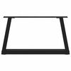 vidaXL Πόδια Τραπεζιού Σαλονιού Σχήματος V 2 τεμ. Μαύρο 50x(30-31,3) εκ. Ατσάλι