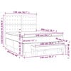 vidaXL &Kappa;&rho;&epsilon;&beta;ά&tau;&iota; Boxspring &mu;&epsilon; &Sigma;&tau;&rho;ώ&mu;&alpha; &Mu;&alpha;ύ&rho;&omicron; 140x200 &epsilon;&kappa;. &Beta;&epsilon;&lambda;&omicron;ύ&delta;&iota;&nu;&omicron;
