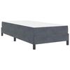 vidaXL Κρεβάτι box spring με στρώμα Σκούρο Γκρι 80 x 200 cm Βελούδο