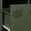 vidaXL Τραπεζάκι Σαλονιού Λαδί 101,5x50x43,5 εκ. Χάλυβα Ψυχρής Έλασης