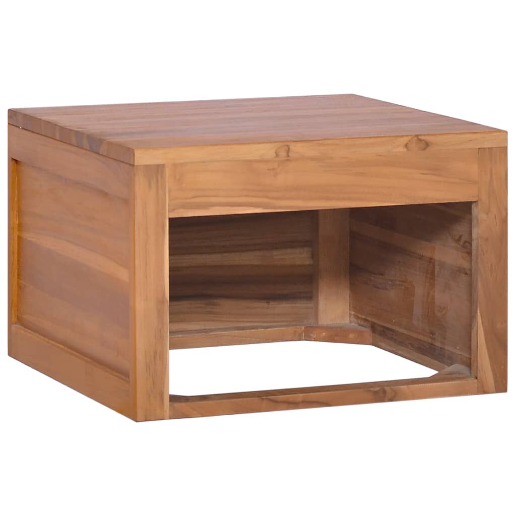 vidaXL Έπιπλο Μπάνιου/Νιπτήρα Επιτοίχιο 45x45x30 εκ. Μασίφ Ξύλο Teak