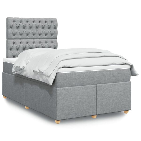 vidaXL &Kappa;&rho;&epsilon;&beta;ά&tau;&iota; Boxspring &mu;&epsilon; &Sigma;&tau;&rho;ώ&mu;&alpha; &Alpha;&nu;&omicron;&iota;&chi;&tau;ό &Gamma;&kappa;&rho;&iota; 120x190 &epsilon;&kappa;. &Upsilon;&phi;&alpha;&sigma;&mu;ά&tau;&iota;&nu;&omicron;