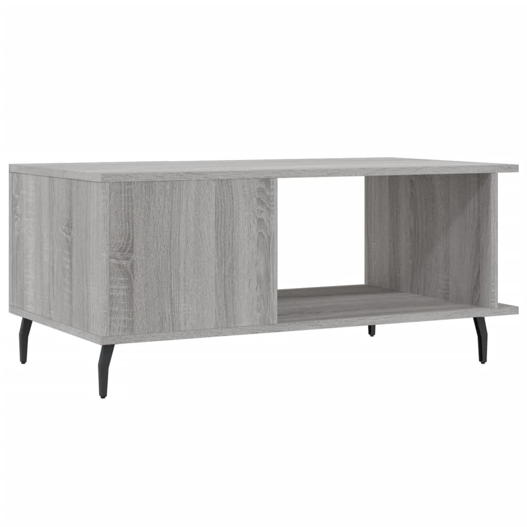vidaXL Τραπεζάκι Σαλονιού Γκρι Sonoma 90x50x40 εκ. Επεξεργασμένο Ξύλο