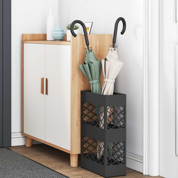 vidaXL Σταντ Ομπρέλας Μαύρο - 28x12x41 εκ. Χάλυβας