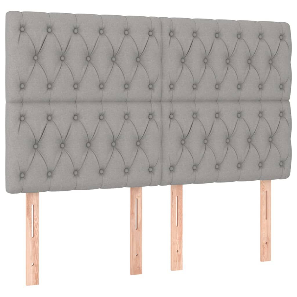 vidaXL Κρεβάτι Boxspring με Στρώμα Αν. Πράσινο 160x200εκ Υφασμάτινο