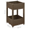 vidaXL Ζαρντινιέρα 40 x 40 x 71 εκ. από Πολυπροπυλένιο