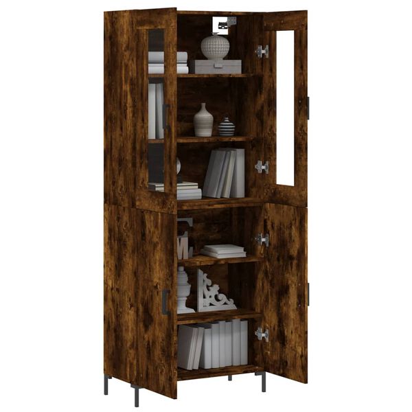 vidaXL Ντουλάπι Καπνιστή Δρυς 69,5x34x180 εκ. από Επεξεργασμένο Ξύλο