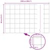 vidaXL Φράχτης με Στήλες. Γκρι 0.8 x 25 m Ατσάλι