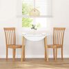 vidaXL Καρέκλες τραπεζαρίας 2 τεμ Φυσικό μασίφ ξύλο καουτσούκ