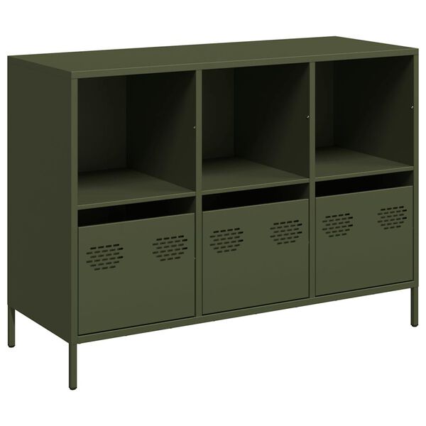 vidaXL Ντουλάπι Λαδί 101,5x39x73,5 εκ. από Χάλυβα Ψυχρής Έλασης