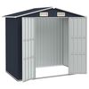 vidaXL Αποθήκη Κήπου Ανθρακί 205 x 129 x 183 εκ. Γαλβανισμένο Ατσάλι