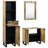 vidaXL Σετ Επίπλων Μπάνιου με συρτάρι 3 pcs Καφέ 38 x 33 x 160 εκ.