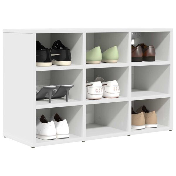 vidaXL Ντουλάπα Παπουτσιών Λευκό 52.5 x 30 x 50 εκ. Επεξεργασμένο ξύλο