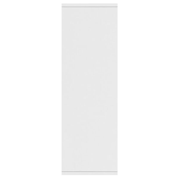 vidaXL Ραφιέρα / Βιβλιοθήκη Λευκή 50 x 25 x 80 εκ. από Επεξ. Ξύλο