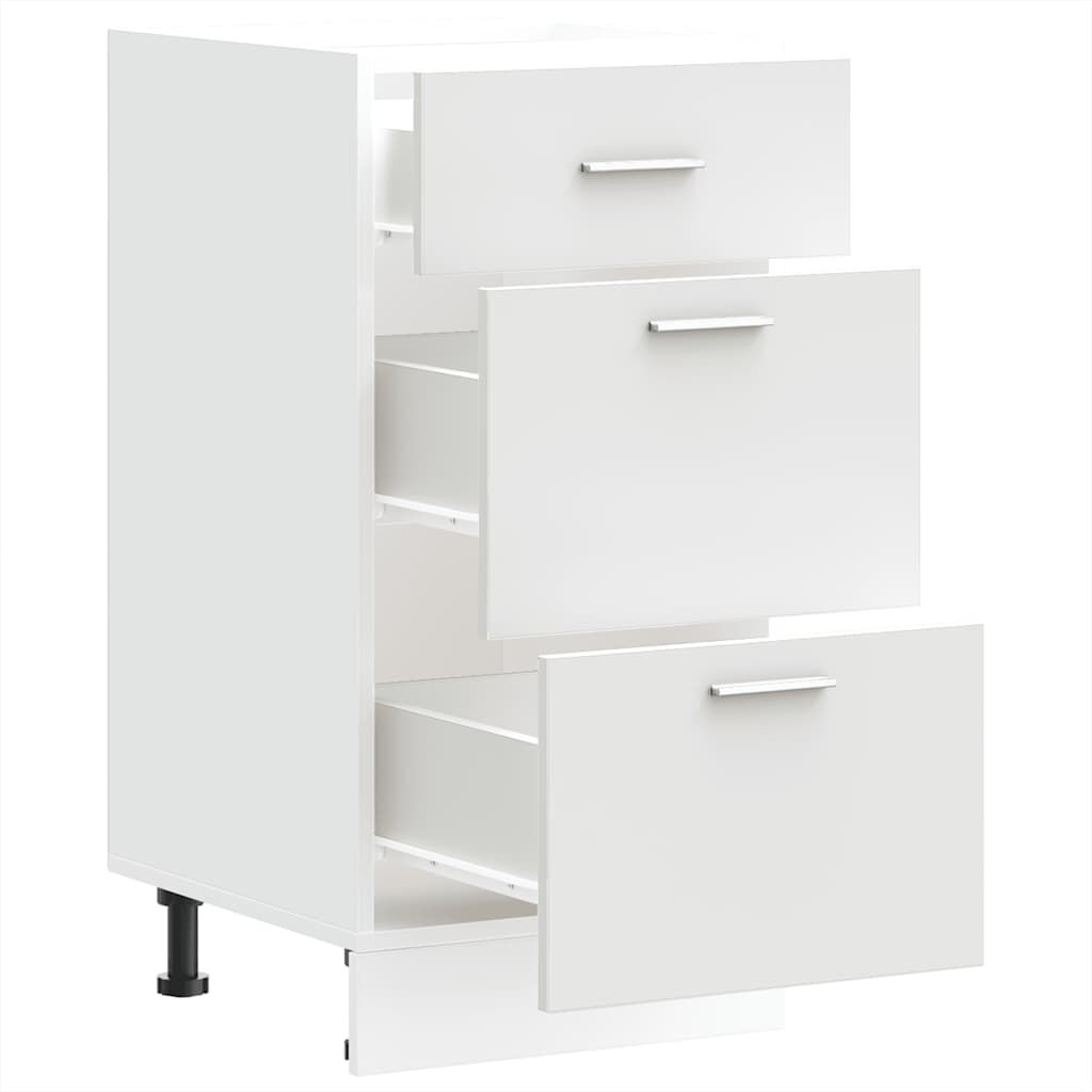 vidaXL Κάτω ντουλάπι Lyon λευκό 40x46x81,5 cm Ξύλινο μηχανουργικό ξύλο