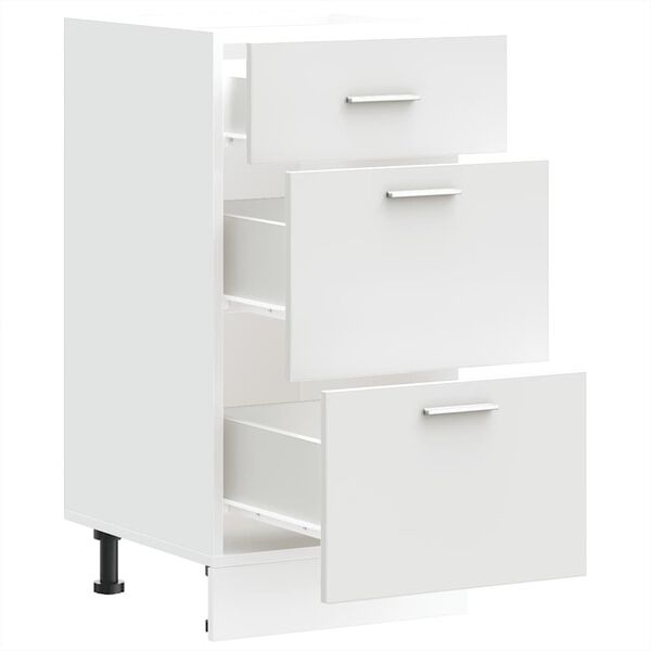vidaXL Κάτω ντουλάπι Lyon λευκό 40x46x81,5 cm Ξύλινο μηχανουργικό ξύλο