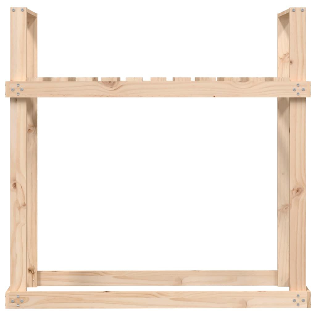 vidaXL Ραφιέρα Καυσόξυλων 110 x 35 x 108,5 εκ. από Μασίφ Ξύλο Πεύκου
