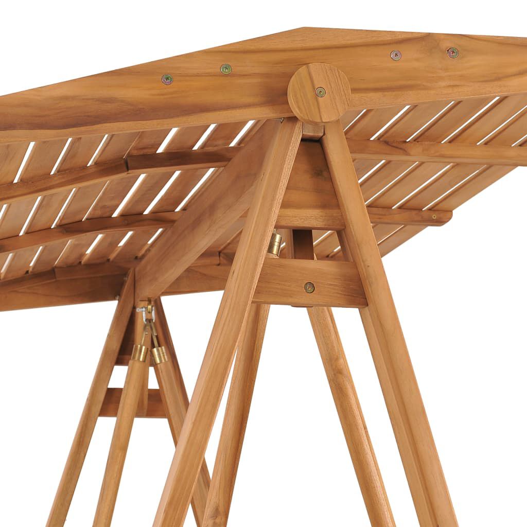 vidaXL Κούνια Κήπου 174 εκ. από Μασίφ Ξύλο Teak