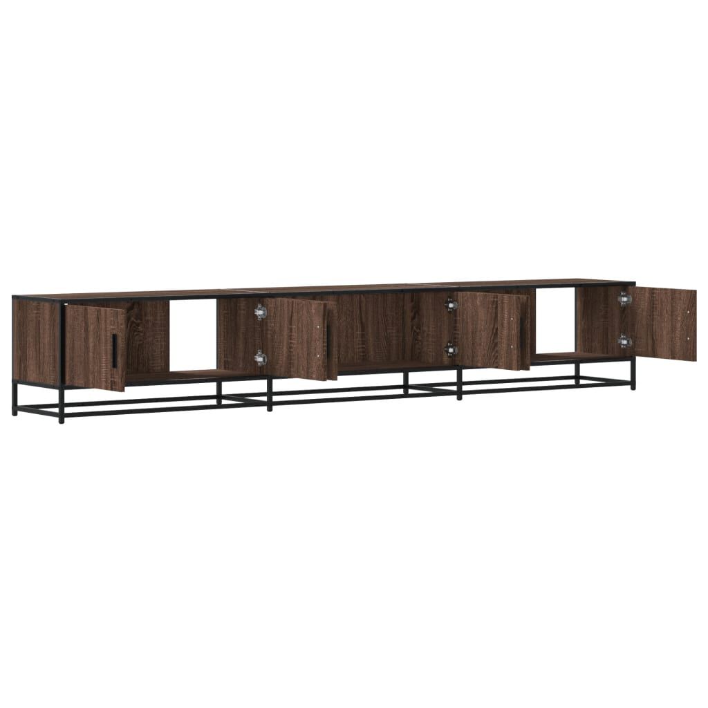 vidaXL Έπιπλο Τηλεόρασης Καφέ Δρυς 240x35x41 εκ. Επεξεργασμένο Ξύλο