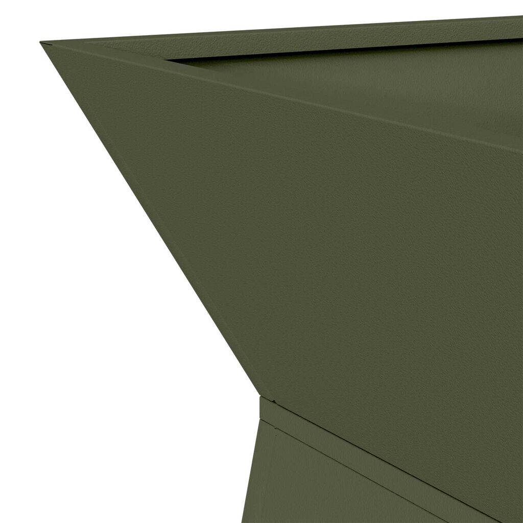 vidaXL Σετ Βάσης Φυτών Ελιά Μέταλλο 35 x 35 x 73 εκ. Διακοσμητικά Ένθετα