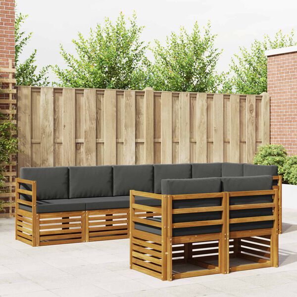 vidaXL &Sigma;&epsilon;&tau; &Kappa;&alpha;&nu;&alpha;&pi;έ 8 pcs &Phi;&upsilon;&sigma;&iota;&kappa;ό &kappa;&alpha;&iota; &Alpha;&nu;&theta;&rho;&alpha;&kappa;ί &Sigma;&tau;&epsilon;&rho;&epsilon;ό &Xi;ύ&lambda;&omicron; &Alpha;&kappa;&alpha;&kappa;ί&alpha;&sigmaf;