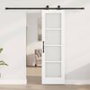 vidaXL Συρόμενη Πόρτα ORKDAL Λευκό 61 x 198.5 εκ. Ξύλο και μέταλλο