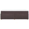 vidaXL Κρεβάτι Boxspring με Στρώμα Σκούρο Καφέ 90x200 εκ. Υφασμάτινο