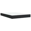 vidaXL Κρεβάτι Boxspring με Στρώμα Μαύρο 160x200εκ.από Συνθετικό Δέρμα