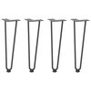 vidaXL Πόδια Φουρκέτας για Τραπεζάκι Σαλονιού 4 τεμ. Ανθρακί 42 εκ. Μασίφ Ατσάλι