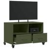 vidaXL Έπιπλο Τηλεόρασης Πράσινο Λαδί 68x39x43,5 εκ. από Ατσάλι