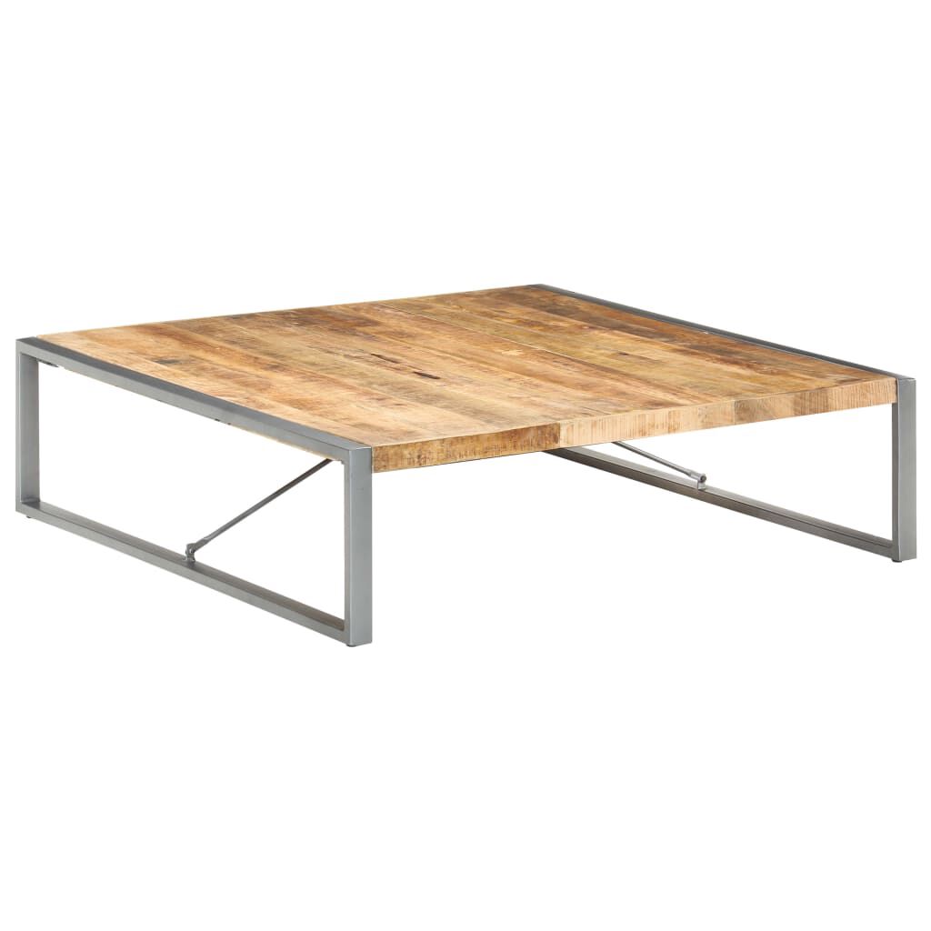 vidaXL Τραπεζάκι Σαλονιού 140 x 140 x 40 εκ. Ακατέργαστο Ξύλο Μάνγκο