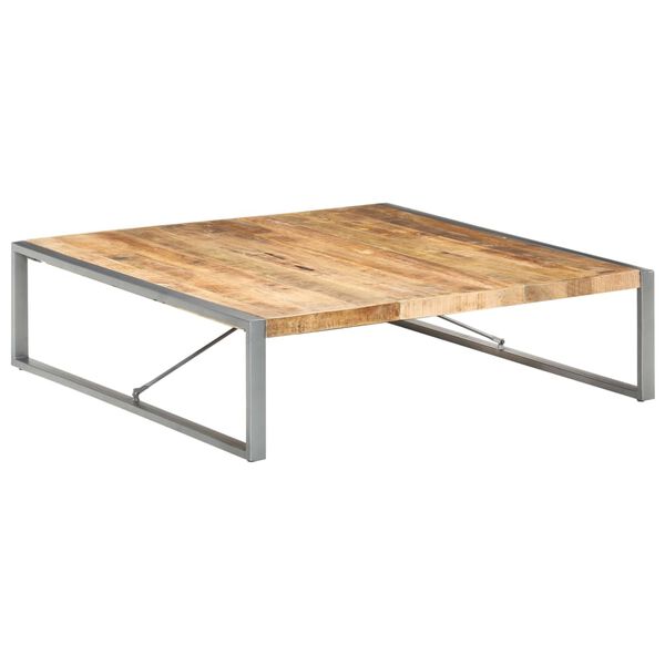 vidaXL Τραπεζάκι Σαλονιού 140 x 140 x 40 εκ. Ακατέργαστο Ξύλο Μάνγκο