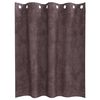 vidaXL Κουρτίνα με κουρτίνες 2 pcs Καφέ 140 x 140 cm Βελούδο