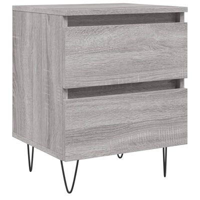 vidaXL Κομοδίνο Γκρι Sonoma 40 x 35 x 50 εκ. από Επεξεργασμένο Ξύλο