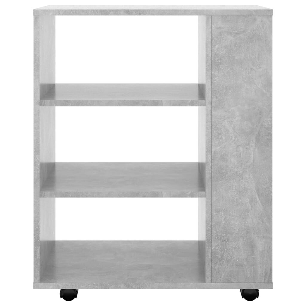 vidaXL Ντουλάπι Τροχήλατο Γκρι Σκυρ. 60 x 35 x 75 εκ. από Επεξ. Ξύλο