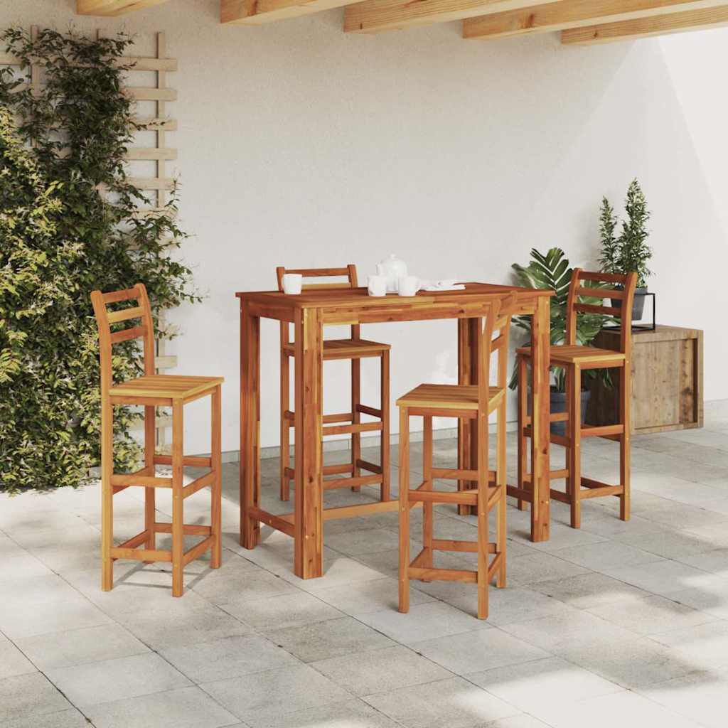 vidaXL Τραπέζι Μπαρ 120 x 60 x 105 εκ. από Μασίφ Ξύλο Ακακίας